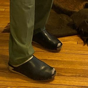 Rick Owens Black Island Sabot Sandal